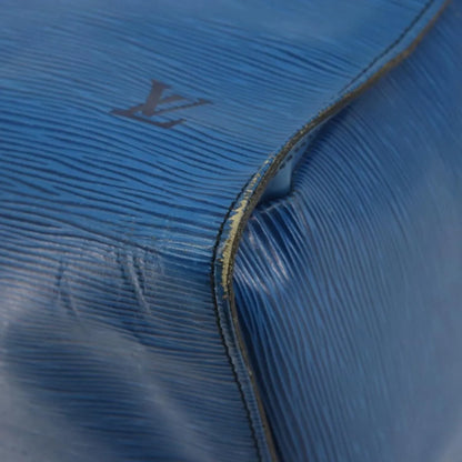 Louis Vuitton Keepall Epi, Blue, Leather, Travel Bag