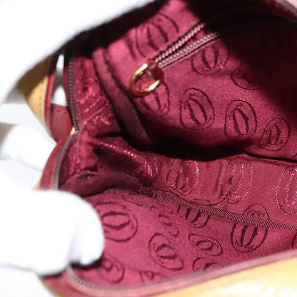 cartier Tasseled Must de Cartier Leather, Beige, Leather, Shoulder Bag