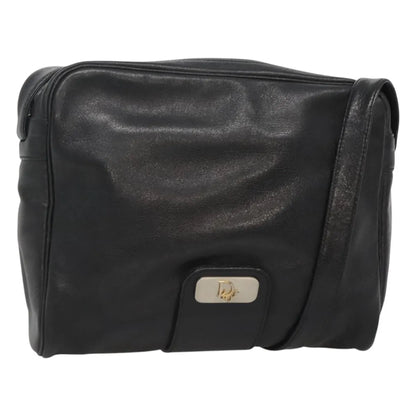 Christian Dior Vintage Leather, Black, Leather, Shoulder Bag
