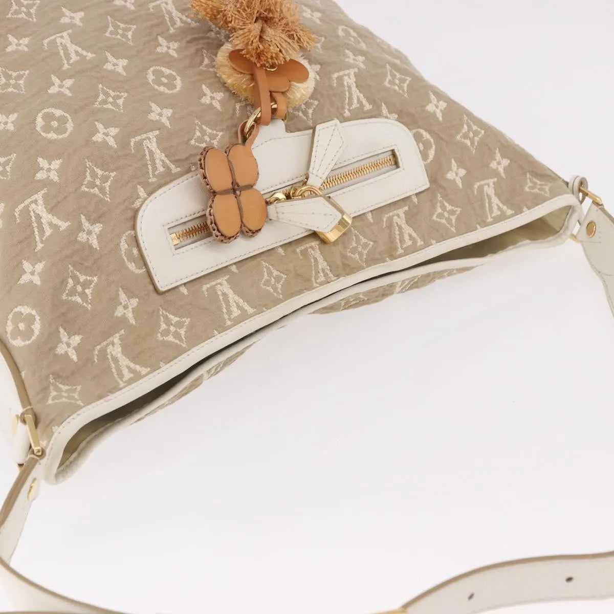 Louis Vuitton Besace Handbag Monogram Sabbia, Beige, Canvas, Shoulder Bag