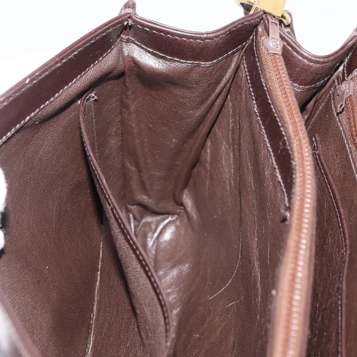 Gucci Vintage Leather, Brown, Leather, Shoulder Bag