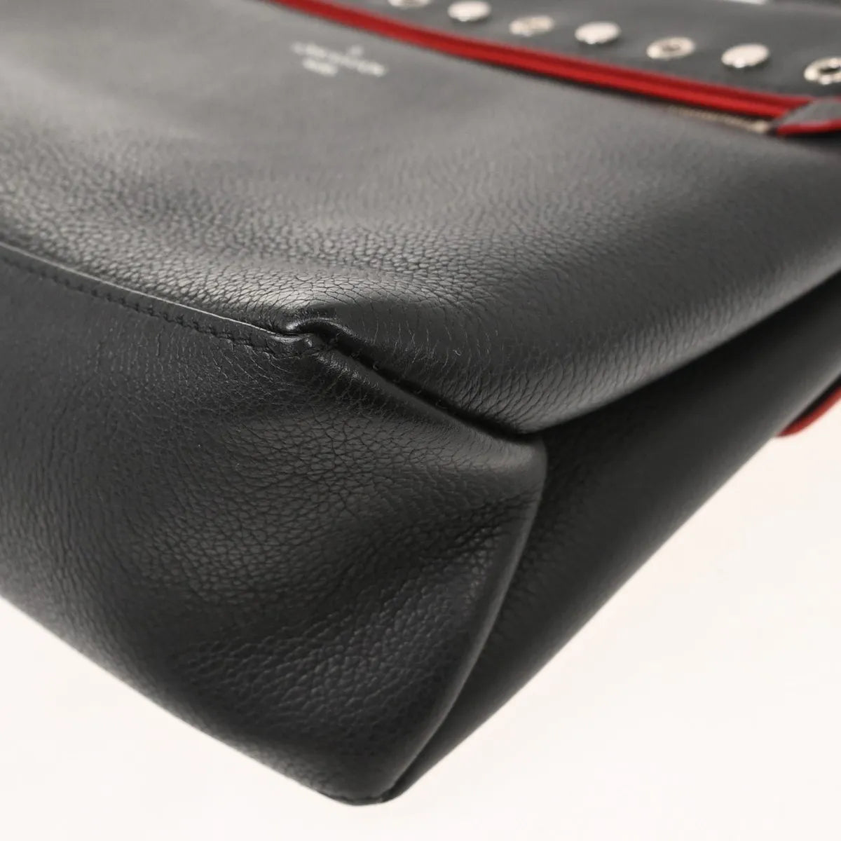 Louis Vuitton Mylockme Studded Leather, Black, Leather, Shoulder Bag