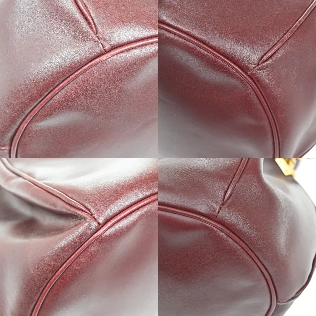 Cartier Must de cartier Leather, Red, Leather, Shoulder Bag