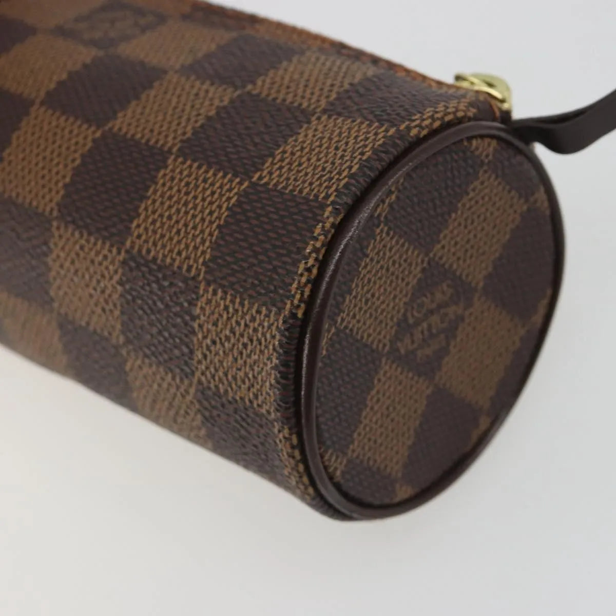 Louis Vuitton Papillon Pochette Damier Ebene, Brown, Canvas, Clutch