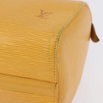 Louis Vuitton Speedy Epi, Yellow, Leather, Handbag