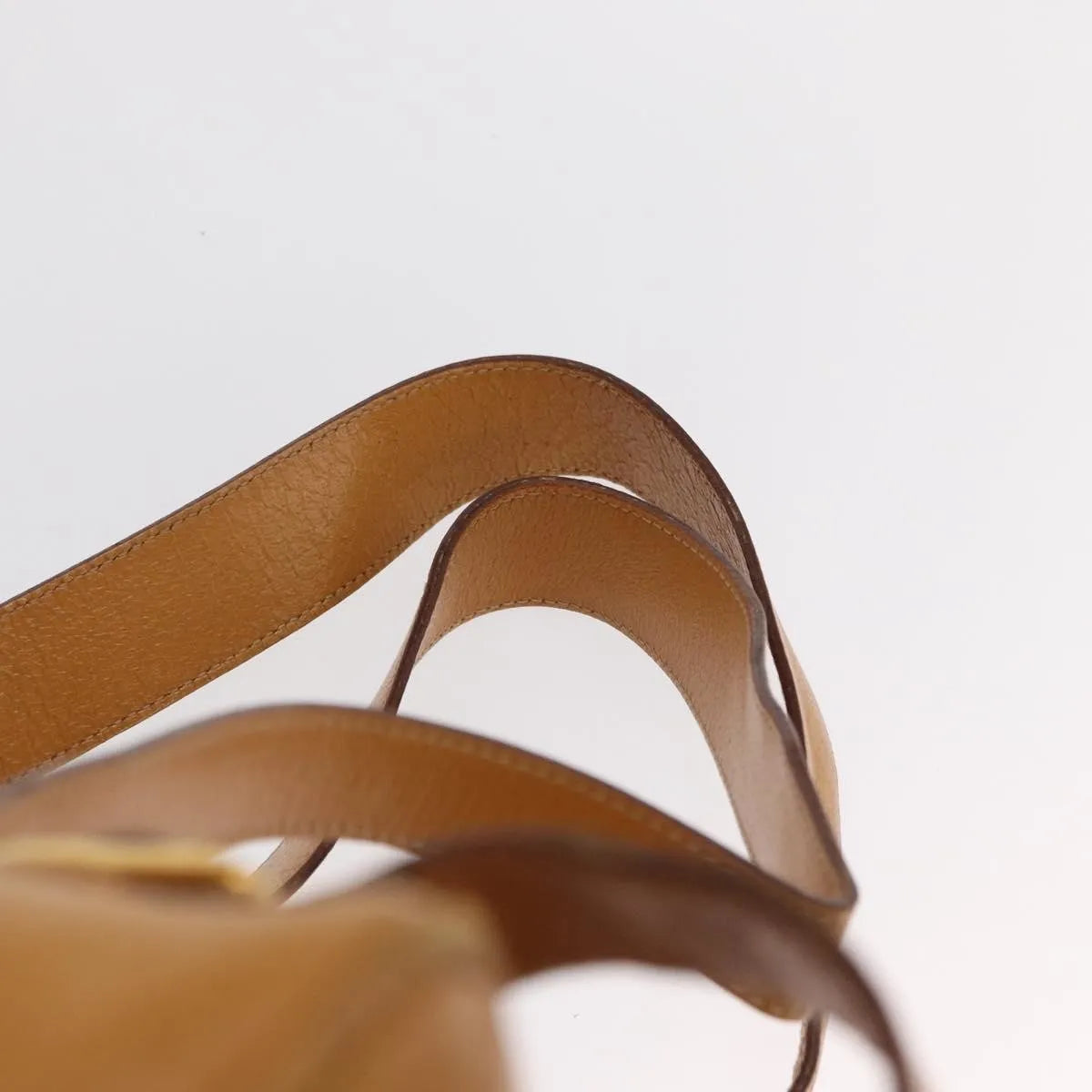 Gucci Vintage Bamboo Leather, Brown, Leather, Backpack