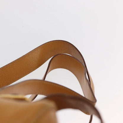 Gucci Vintage Bamboo Leather, Brown, Leather, Backpack