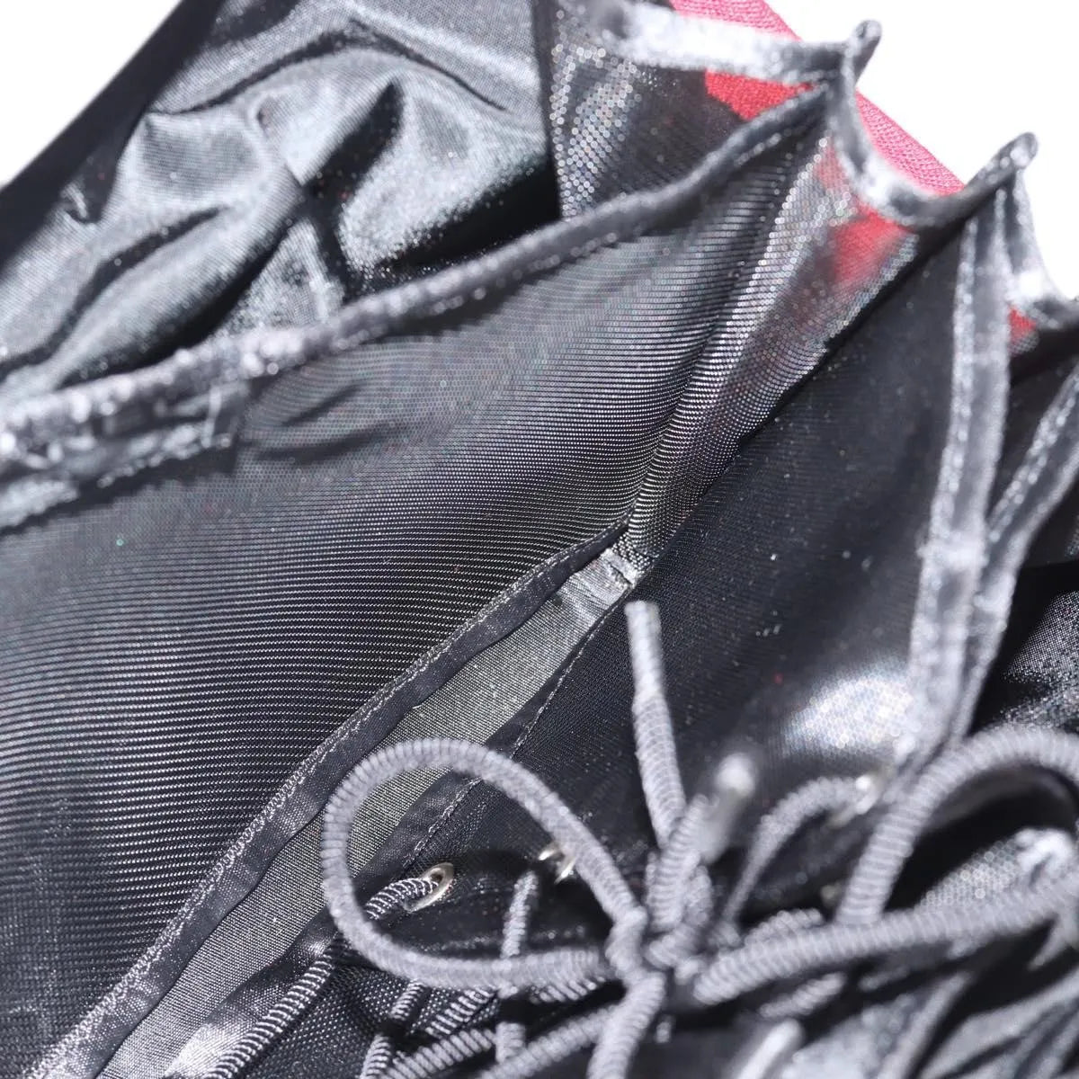Chanel Vintage Millennium Waist Tweed, Red, Cotton, Handbag