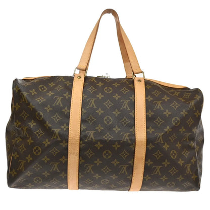 Louis Vuitton Sac Souple Monogram Canvas, Brown, Leather, Travel Bag