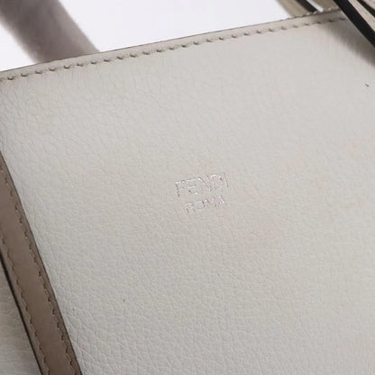Fendi By The Way Satchel M, White, Leather, Crossbody Bag