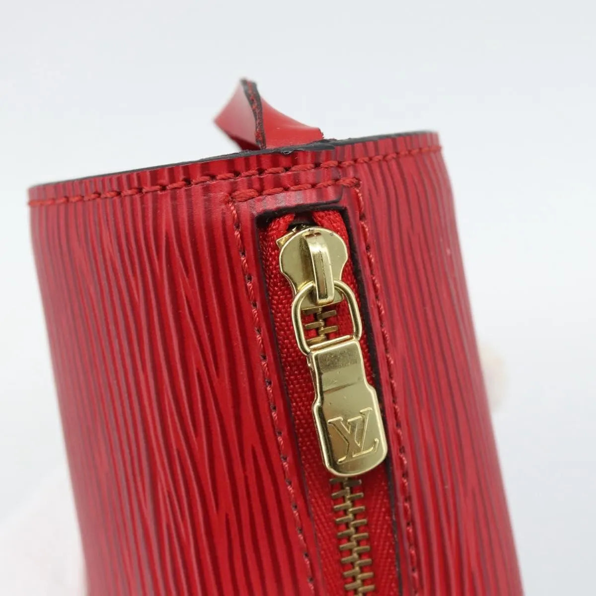 Louis Vuitton Soufflot Pochette Epi Leather, Red, Leather, Clutch