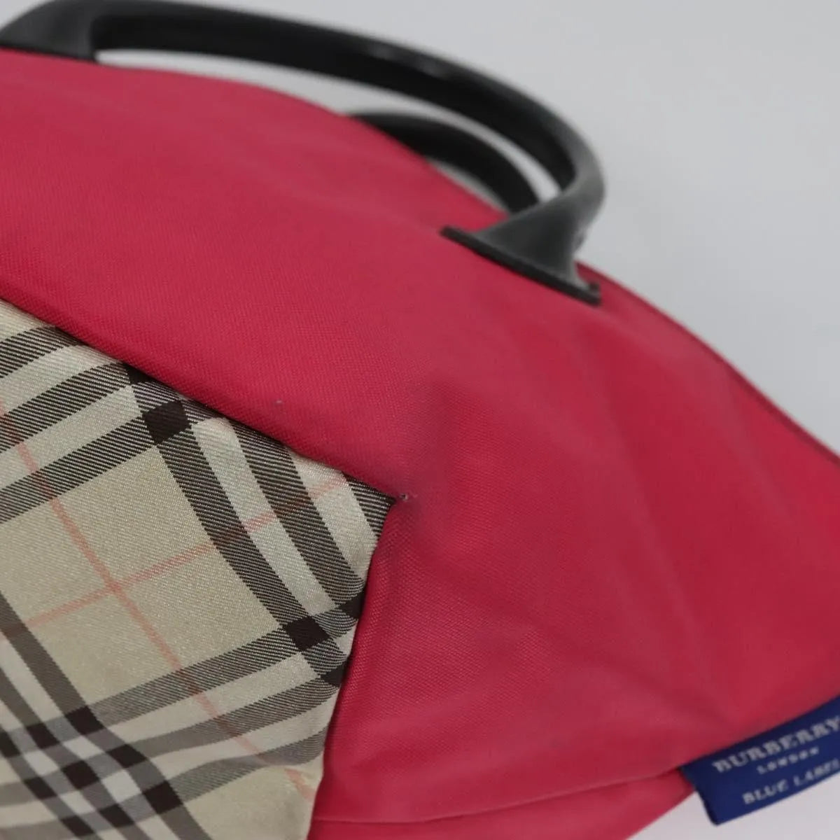 Burberry Blue Label Nylon, Pink, Nylon, Tote Bag