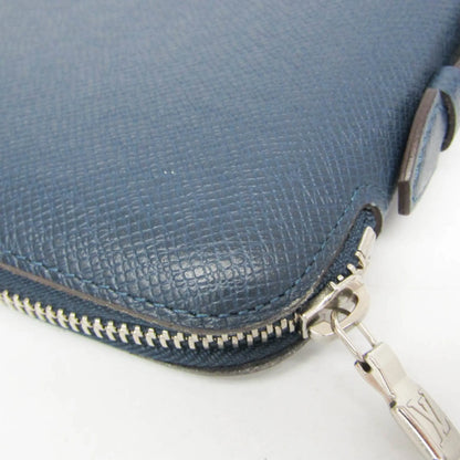 Louis Vuitton Atoll Organizer Taiga Leather, Blue, Leather, Wallet