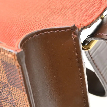 Louis Vuitton Portobello Messenger Damier, Brown, Canvas, Shoulder Bag