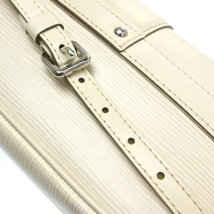 Louis Vuitton Montaigne Epi, White, Leather, Handbag