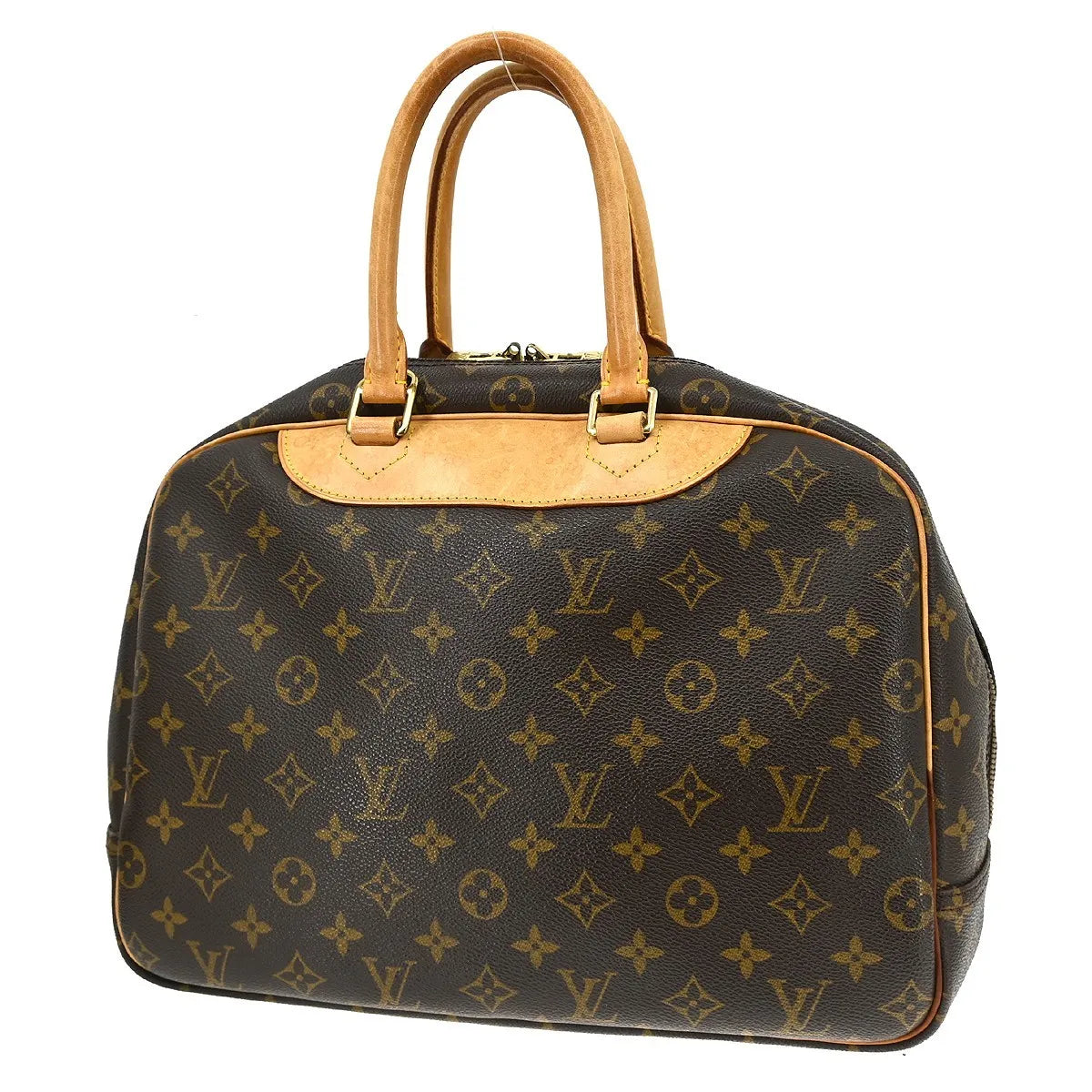 Louis Vuitton Deauville Monogram Canvas, Brown, Canvas, Handbag