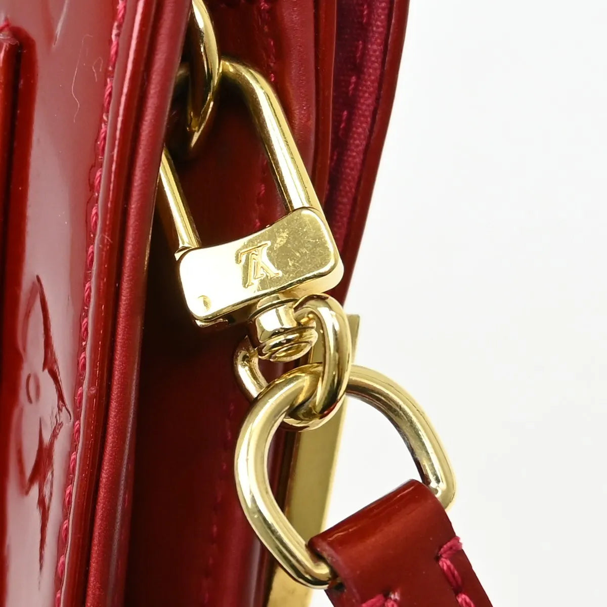 Louis Vuitton Rossmore Monogram Vernis, Red, Patent Leather, Shoulder Bag