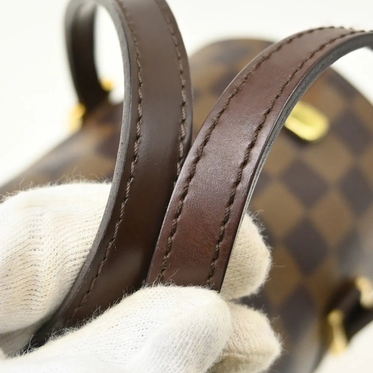 Louis Vuitton Papillon Damier, Brown, Canvas, Handbag