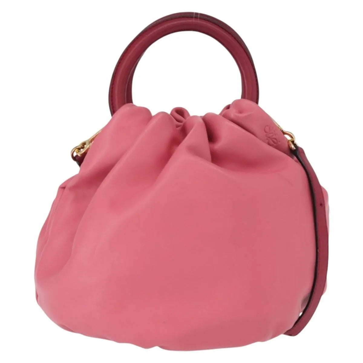 Loewe Bounce Lambskin, Pink, Leather, Handbag