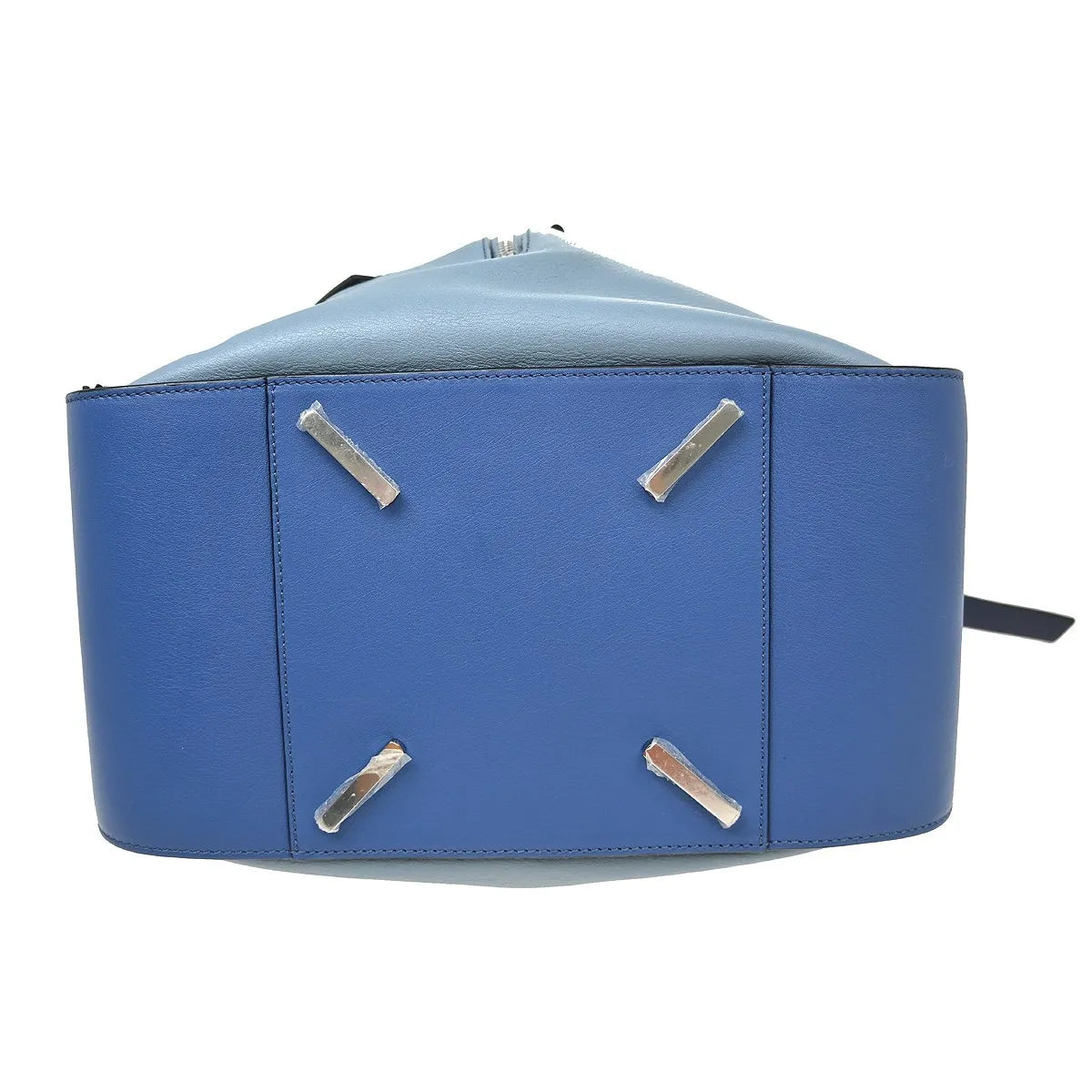 Loewe Hammock Leather, Blue, Leather, Handbag