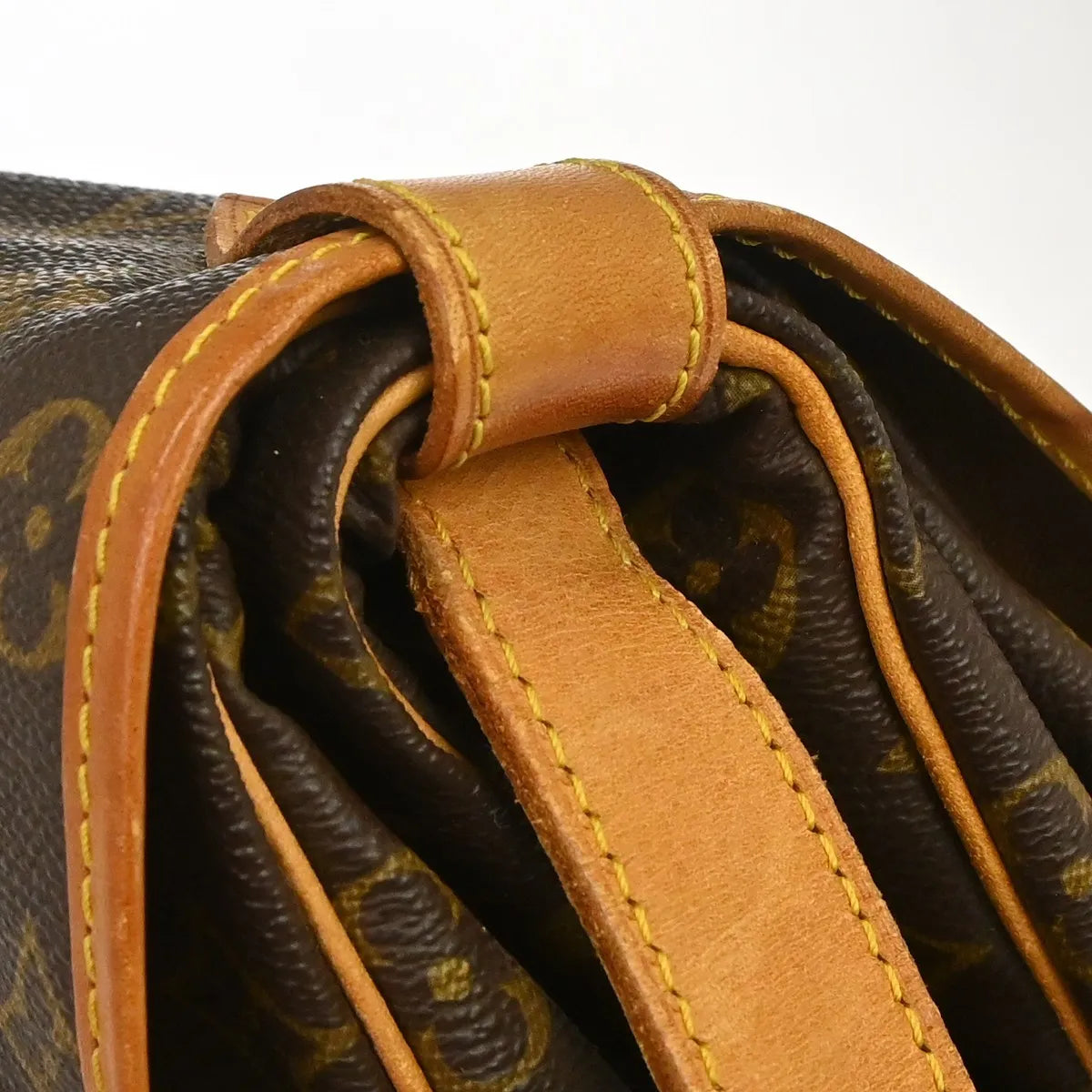 Louis Vuitton Saumur Monogram Canvas, Brown, Canvas, Shoulder Bag
