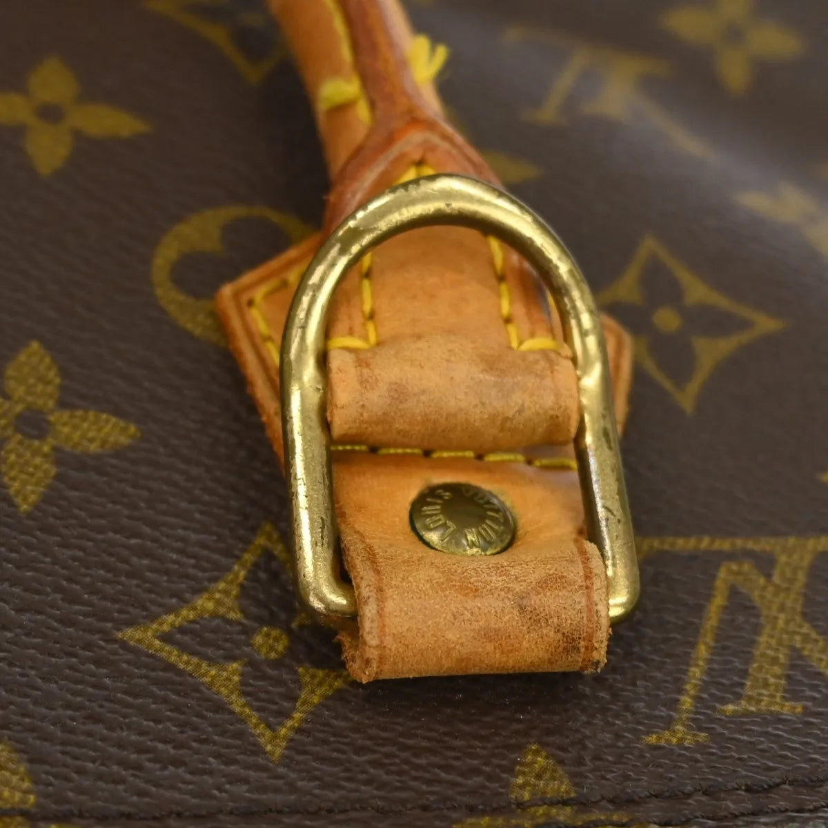 Louis Vuitton Alma Monogram, Brown, Canvas, Handbag