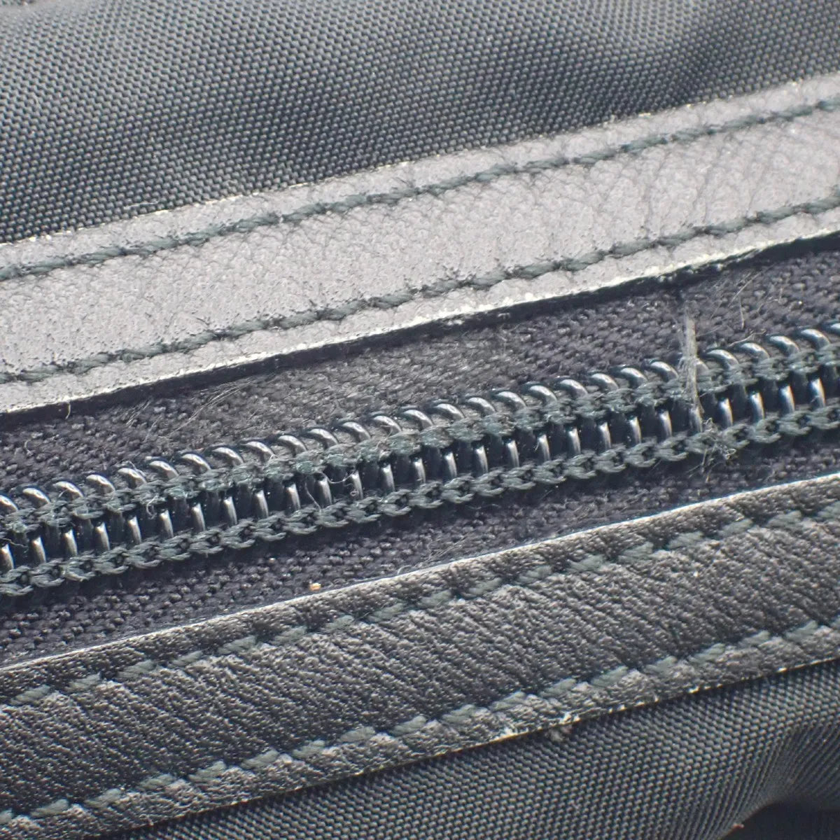 Prada Padded Zip Belt Tessuto, Black, Nylon, Clutch