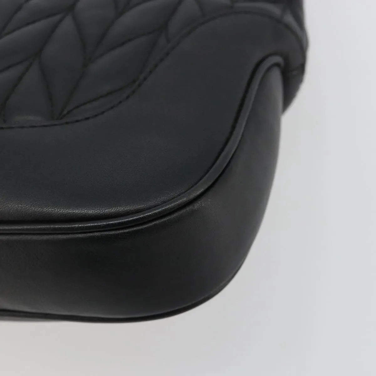 Gucci Vintage Jackie Shoulder Canvas and Leather, Black, Leather, Handbag