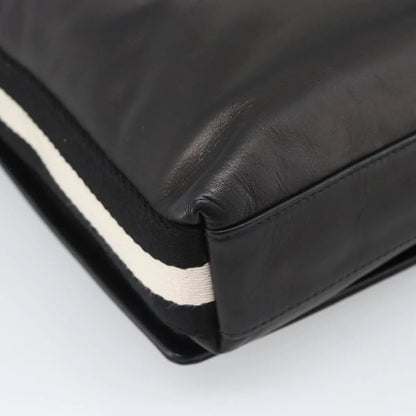 Bally Vintage Leather, Black, Leather, Shoulder Bag