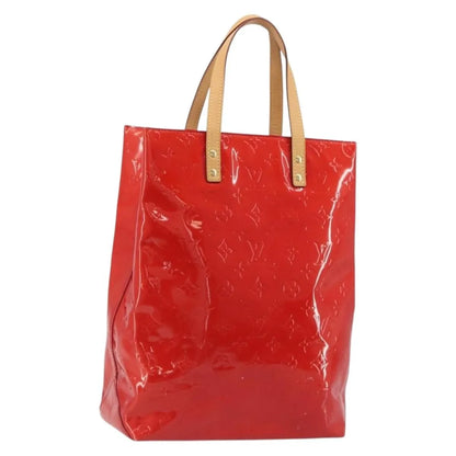 Louis Vuitton Reade Monogram Vernis, Red, Patent Leather, Handbag