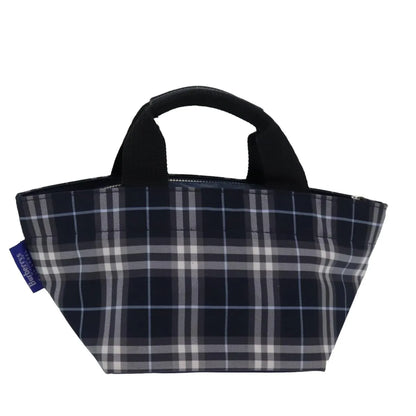 Burberry Nova Check Blue Label Nylon, Navy, Nylon, Handbag