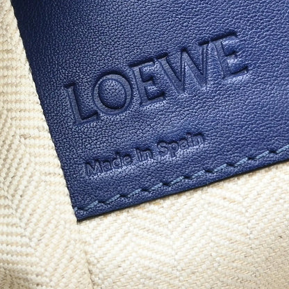 Loewe Hammock Leather, Blue, Leather, Handbag
