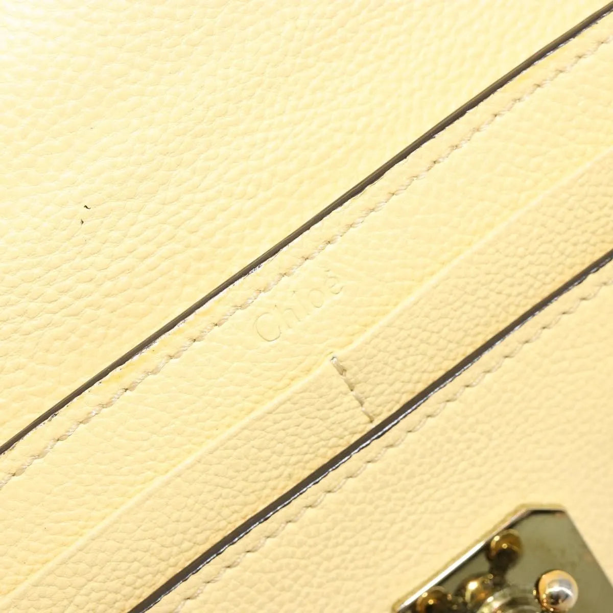 Chloe Marcie Continental Leather, Yellow, Leather, Wallet