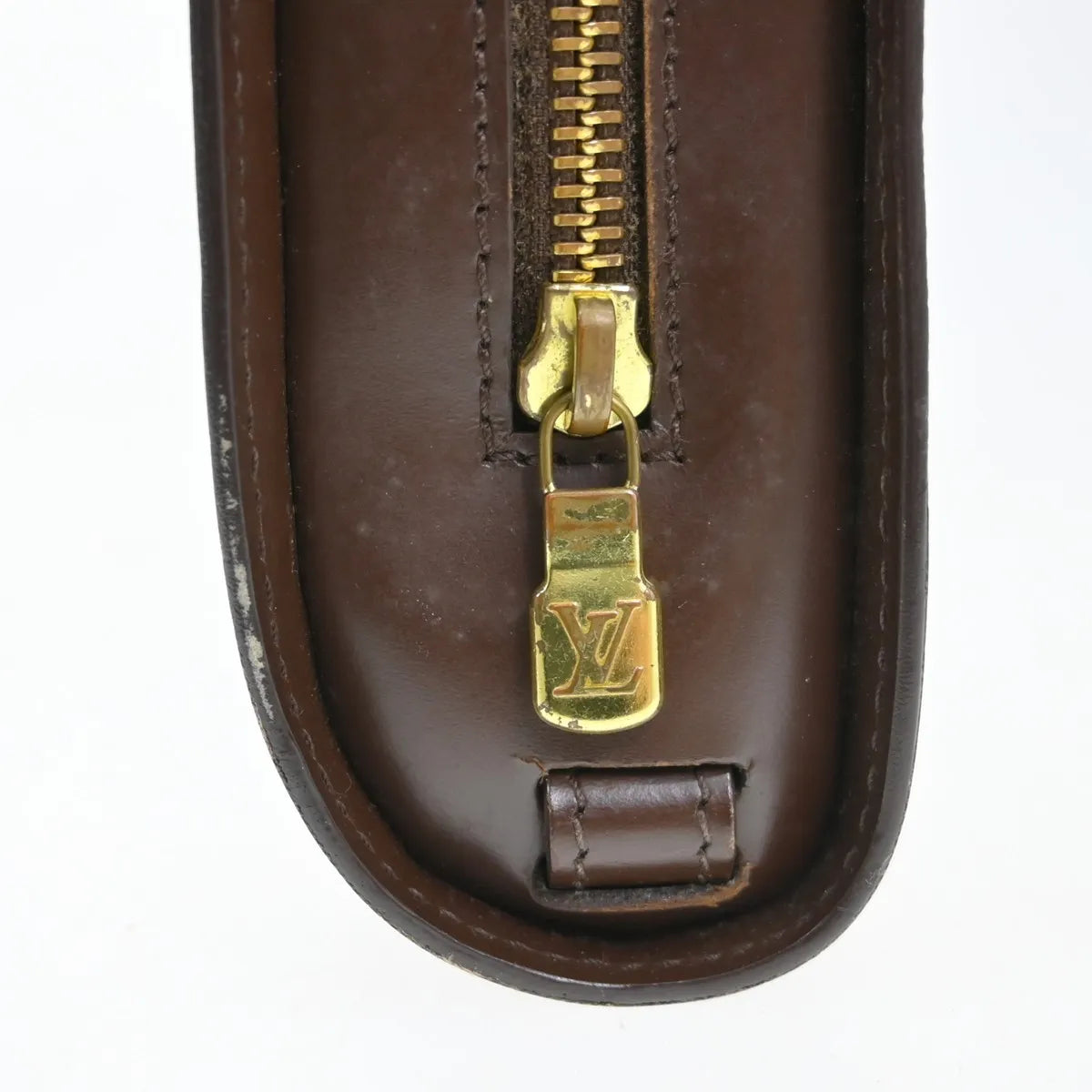 Louis Vuitton Pochette Saint Louis Damier, Brown, Canvas, Clutch
