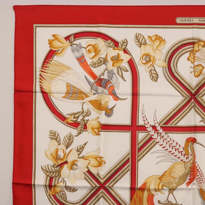 Hermes Carré 90 Silk multicolor, Red, Silk, Scarf