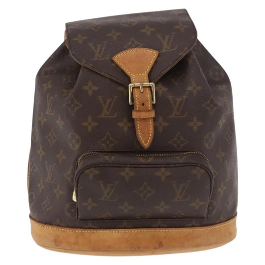 Louis Vuitton Vintage Montsouris Monogram Canvas, Brown, Canvas, Backpack