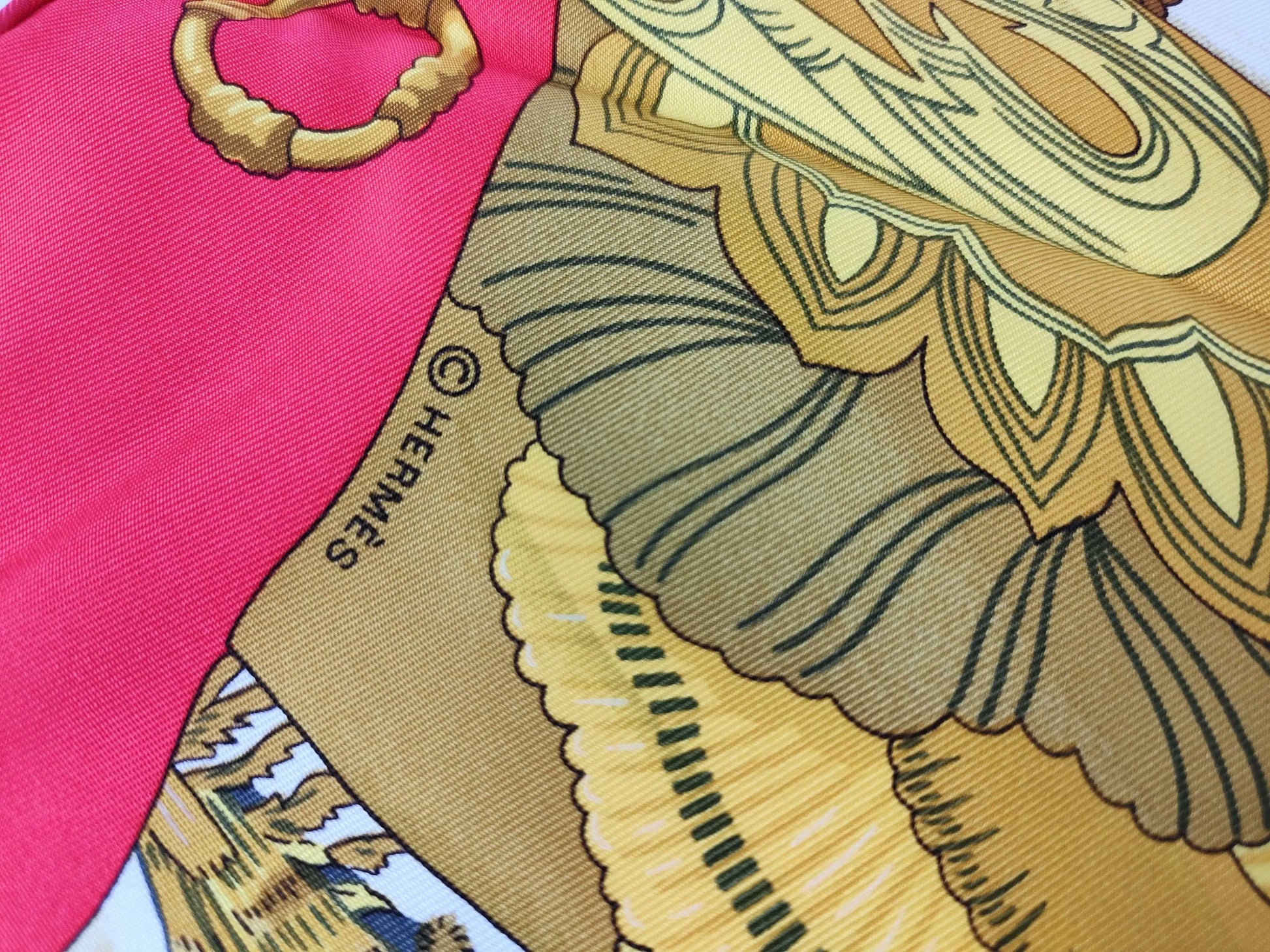 Hermes Carré 90 Silk multicolor, Multicolour, Silk, Scarf