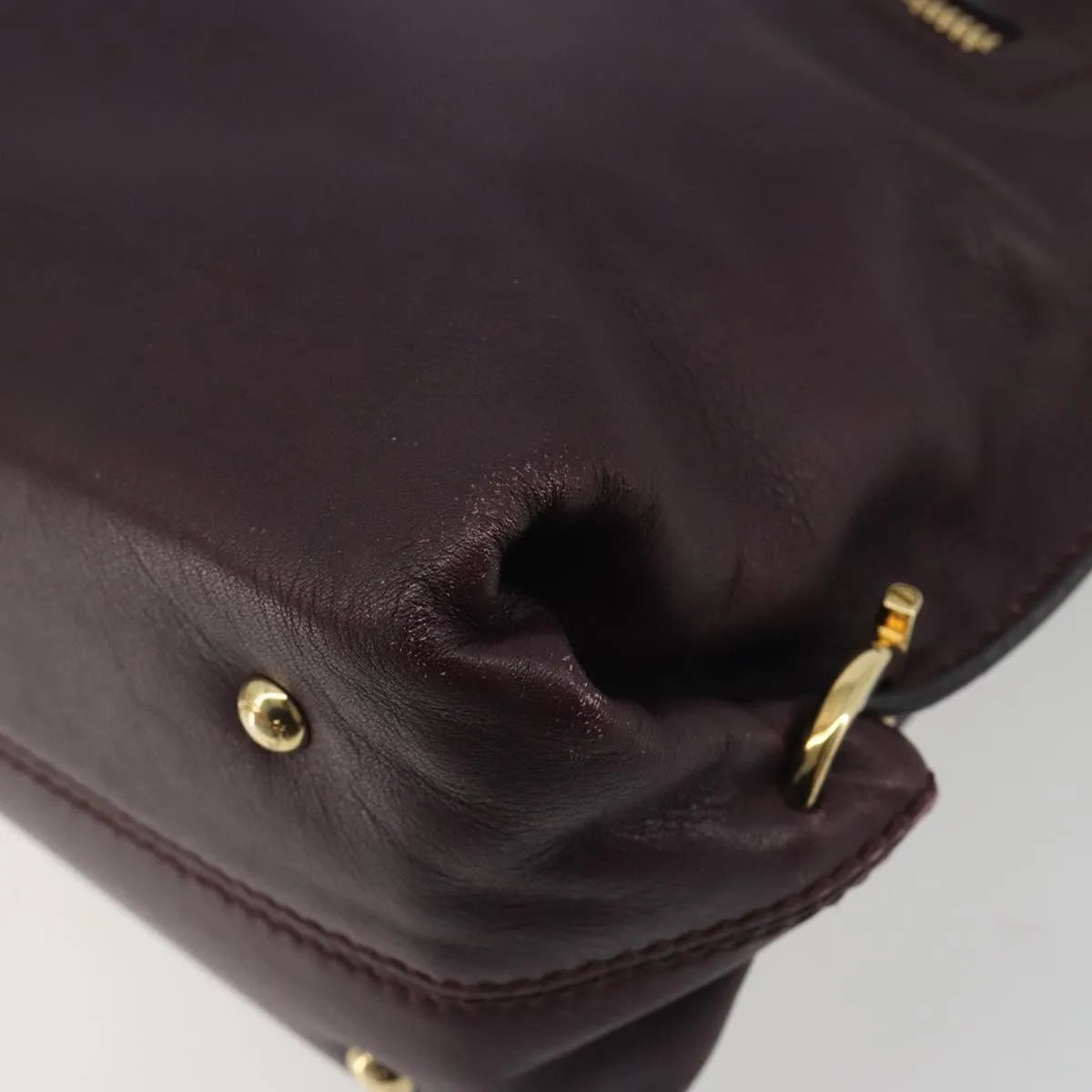 Salvatore Ferragamo Sofia Satchel Smooth Leather, Purple, Leather, Handbag