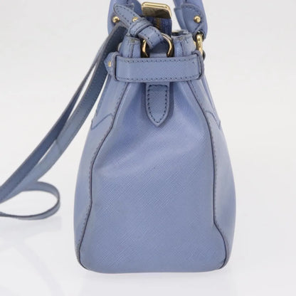 Salvatore Ferragamo Beky Tote Saffiano Leather, Blue, Leather, Handbag