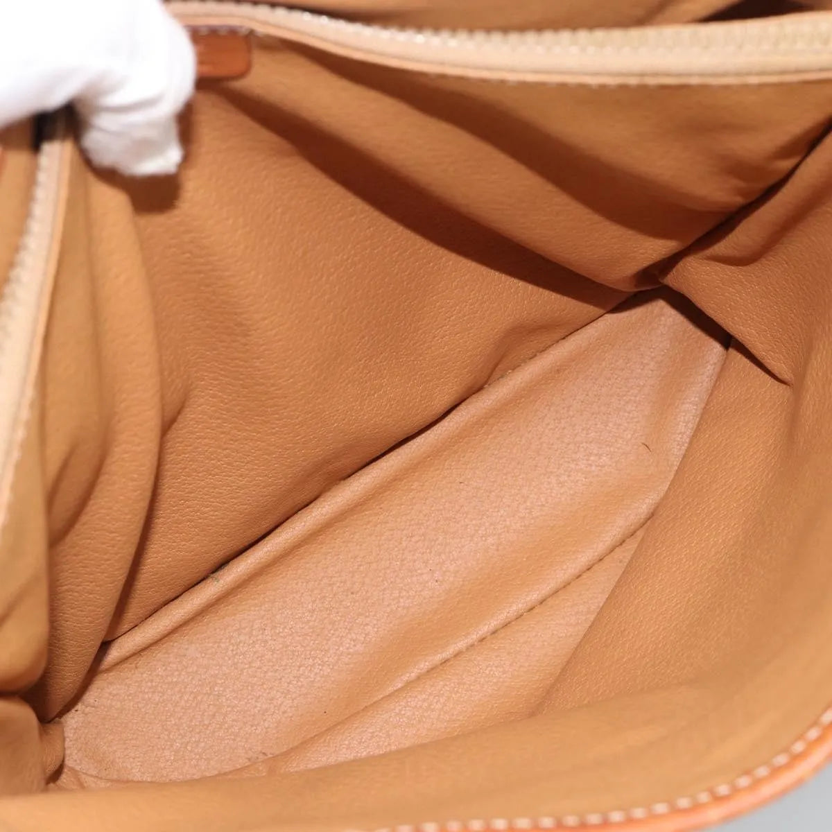 Celine Vintage Macadam Canvas and Leather, Brown, Canvas, Tote Bag