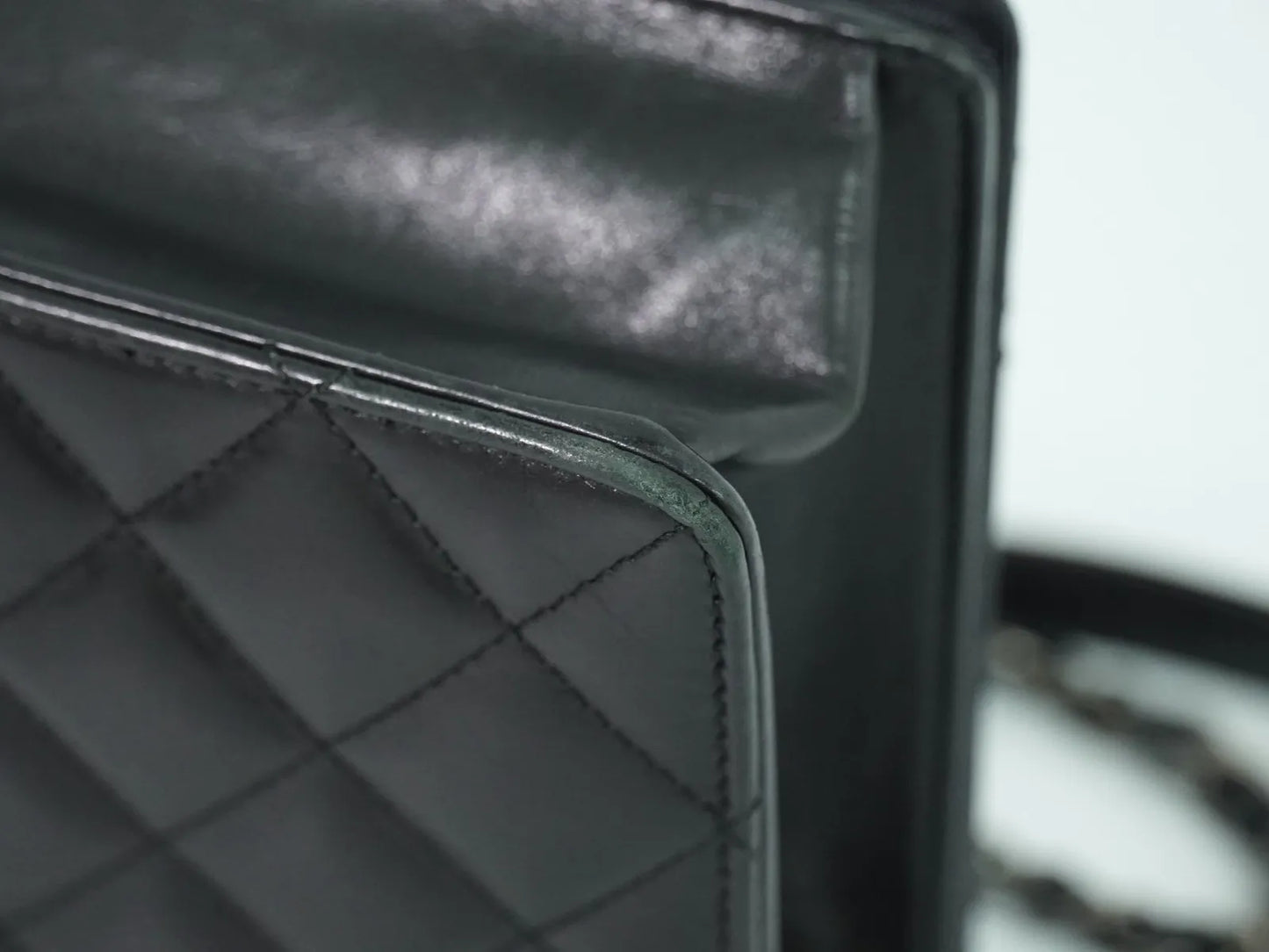 Chanel Ballerine Flap Quilted Lambskin, Black, Leather, Shoulder Bag