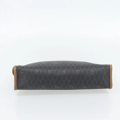 Christian Dior Vintage honeycomb clutch Canvas, Black, Canvas, Clutch