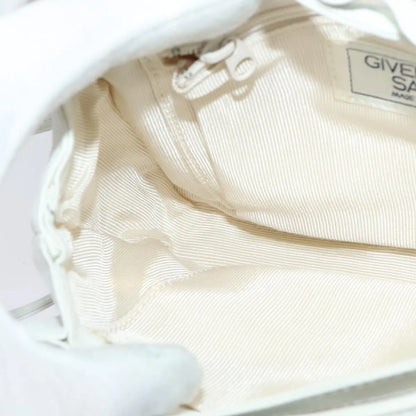 Givenchy Vintage 4G Leather, White, Leather, Shoulder Bag