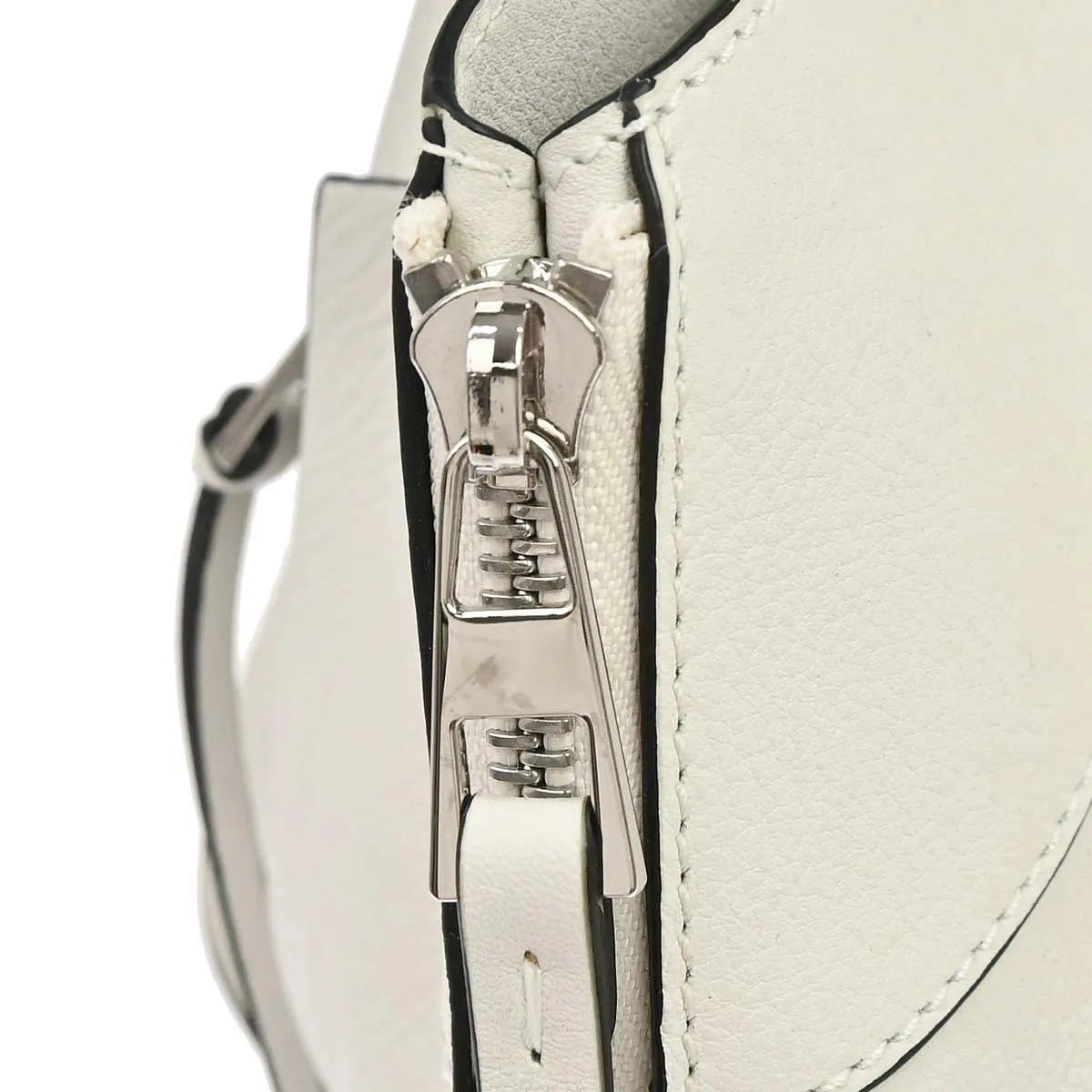 Loewe Hammock Leather, White, Leather, Handbag
