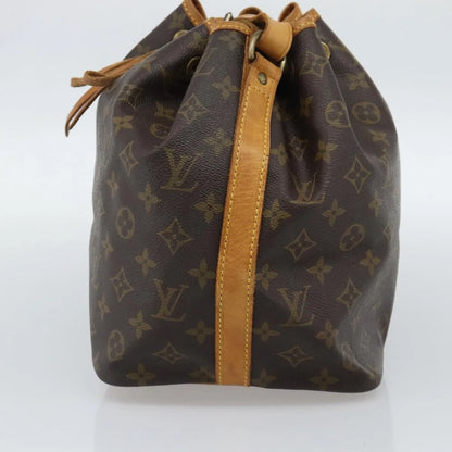 Louis Vuitton Petit Noe Monogram Canvas, Brown, Canvas, Shoulder Bag