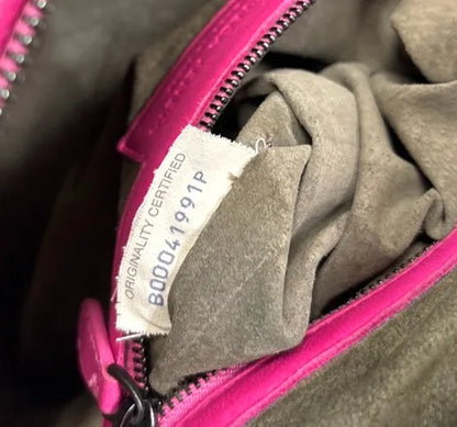 Bottega Veneta Nodini Intrecciato Nappa, Pink, Leather, Shoulder Bag