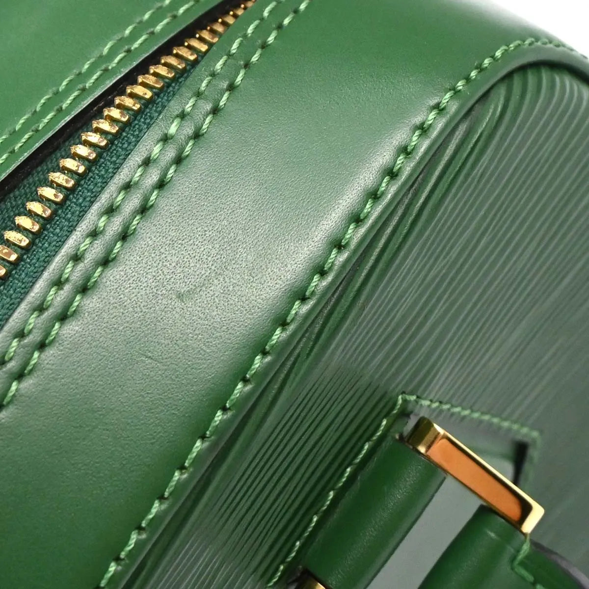 Louis Vuitton Sablons Epi Leather, Green, Leather, Handbag