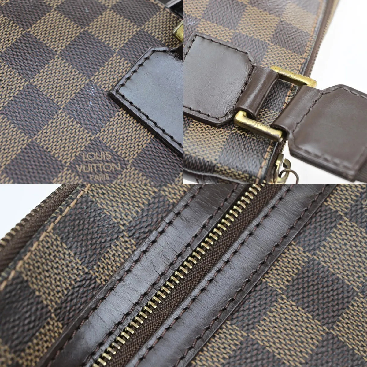 Louis Vuitton Bosphore Pochette Damier, Brown, Canvas, Shoulder Bag