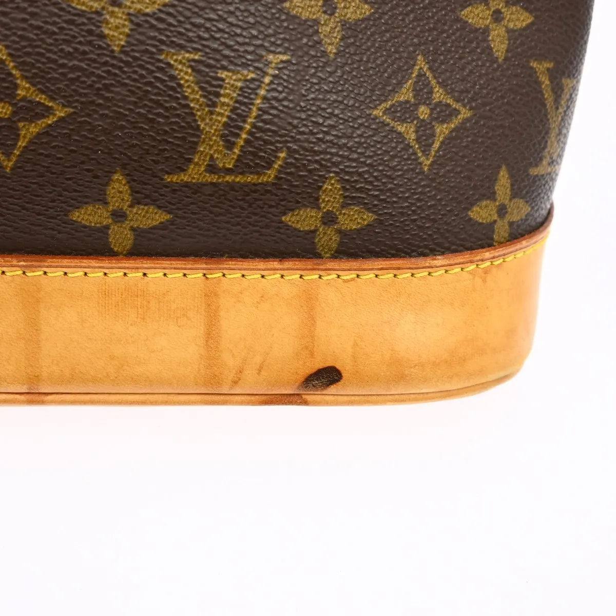 Louis Vuitton Alma Monogram, Brown, Canvas, Handbag