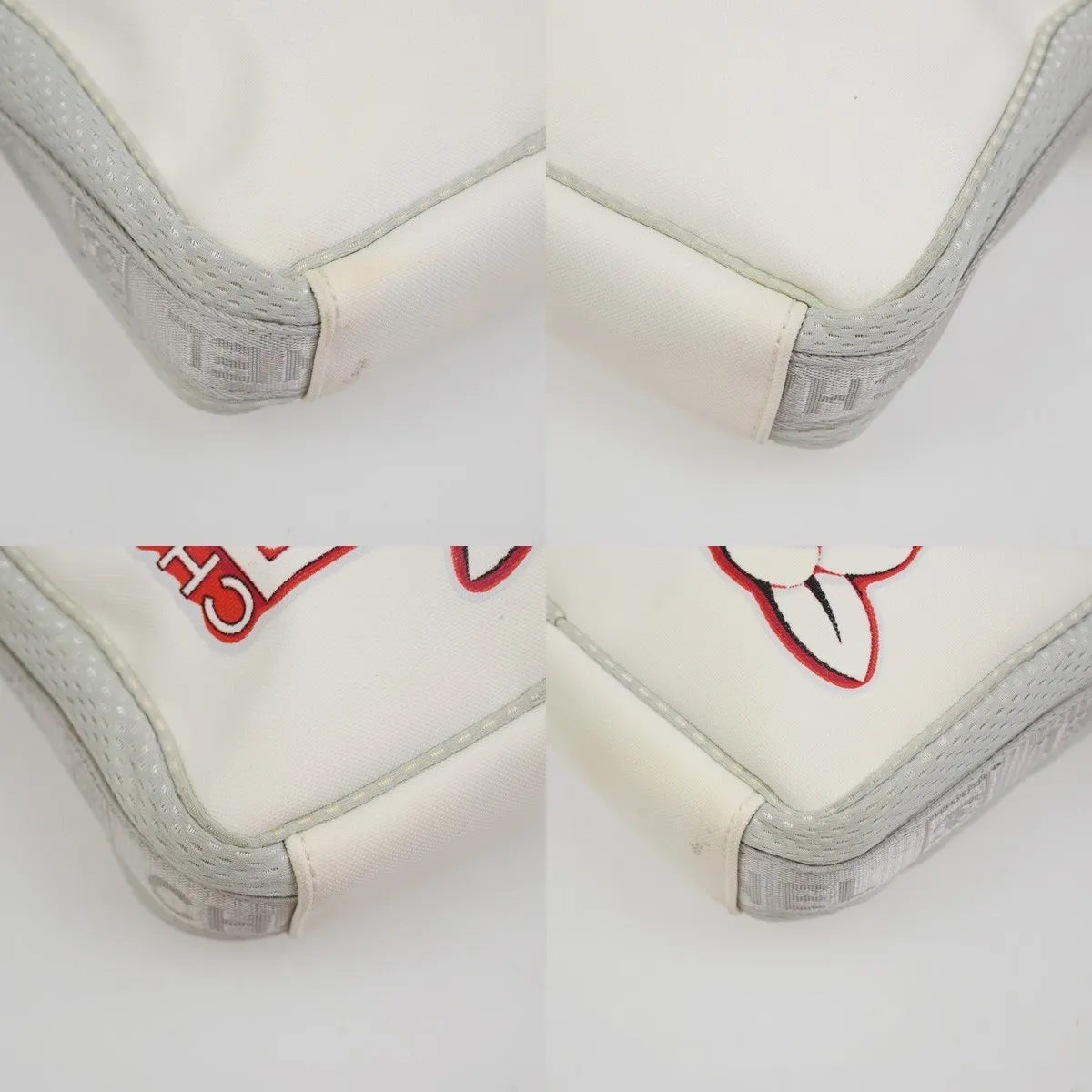 Chanel Travel Line Nylon, White, Nylon, Shoulder Bag